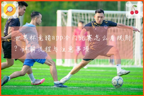 世界杯竞猜app冷门比赛怎么看规则？详解流程与注意事项